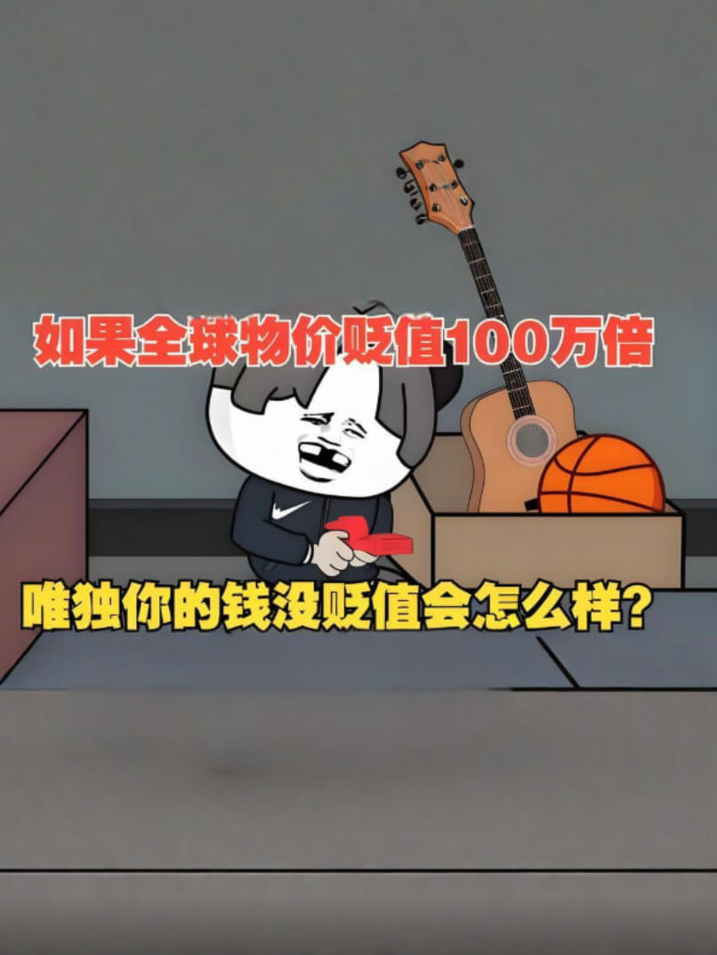 假如物价贬值100万倍，但是你的钱不受影响会怎么样？封面