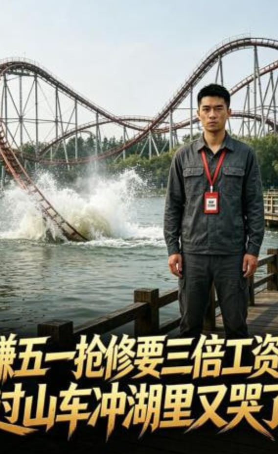嫌五一抢修要三倍工资？过山车冲湖里又哭了封面