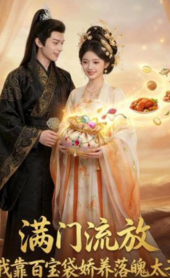 满门流放：我靠百宝袋娇养落魄太子封面