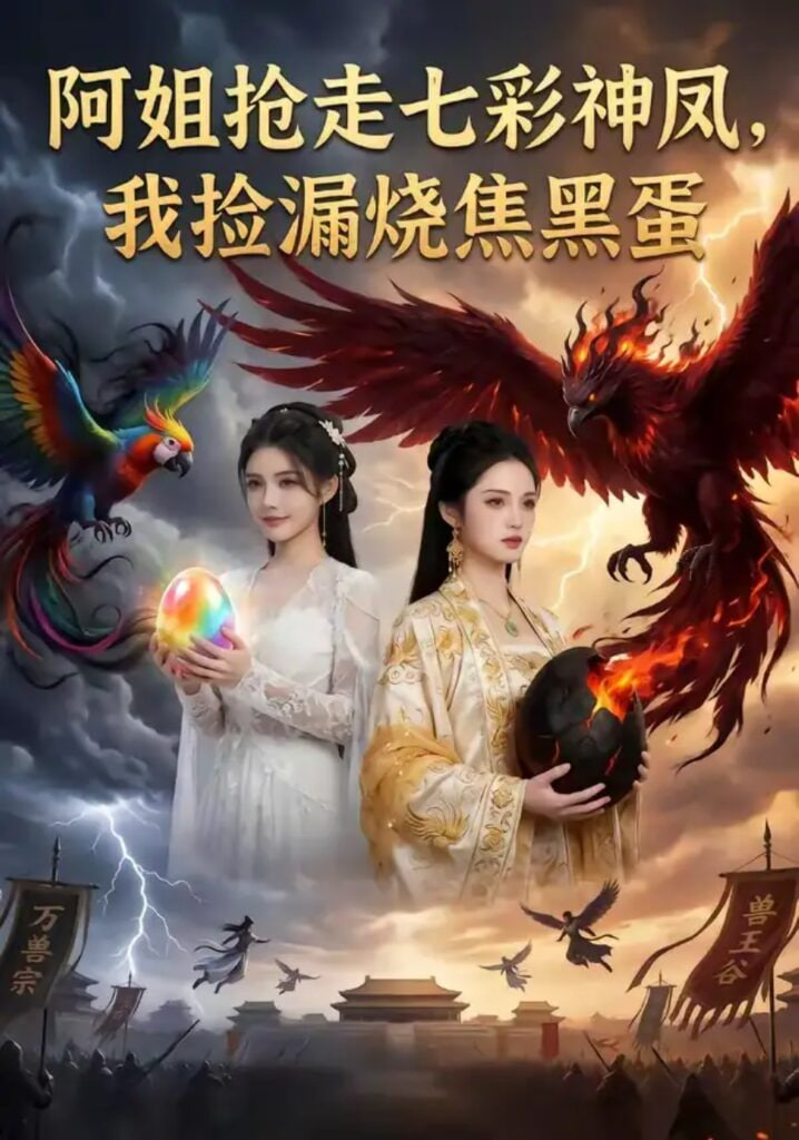 阿姐抢走七彩神凤，我捡漏烧焦黑蛋封面