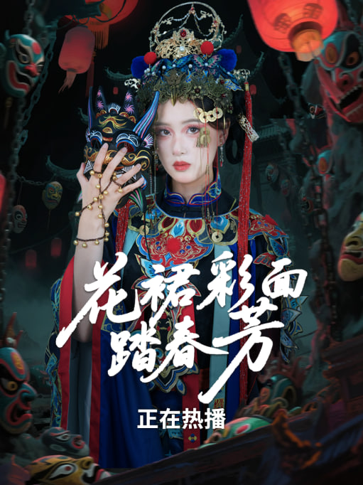 花裙彩面踏春芳封面