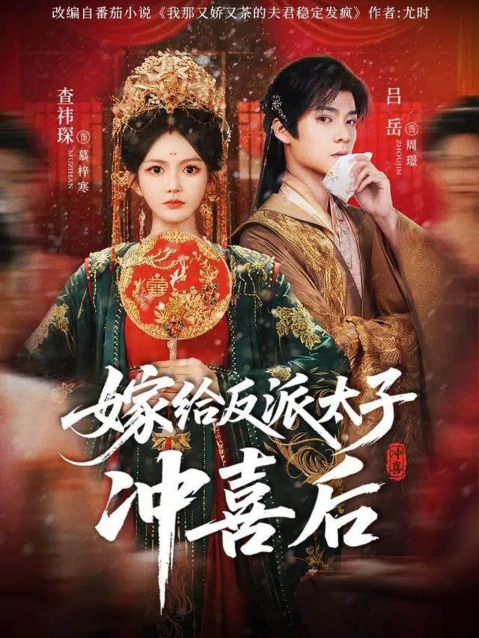 嫁给反派太子冲喜后封面