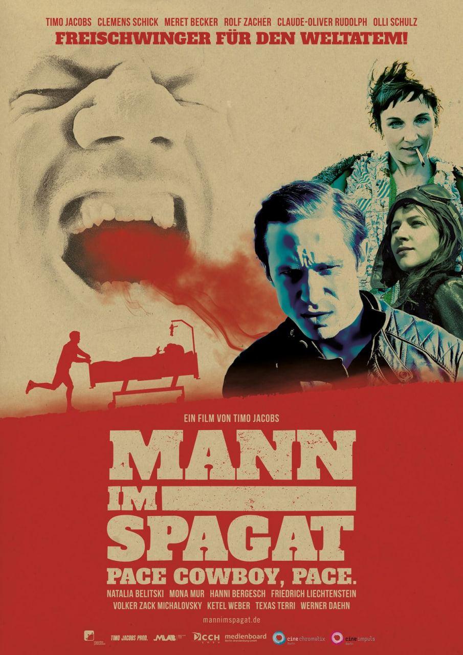 Mann im Spagat：佩斯、牛仔、佩斯